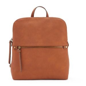 Sonoma brown faux leather backpack